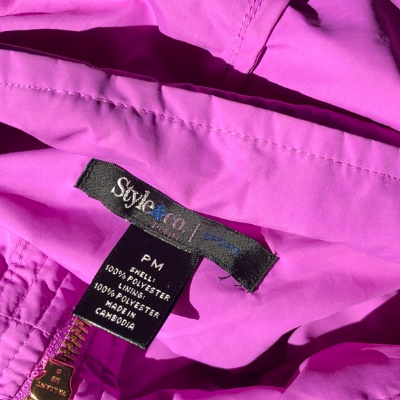 Style & Co Hooded Anorak Jacket - Picture 7 of 7